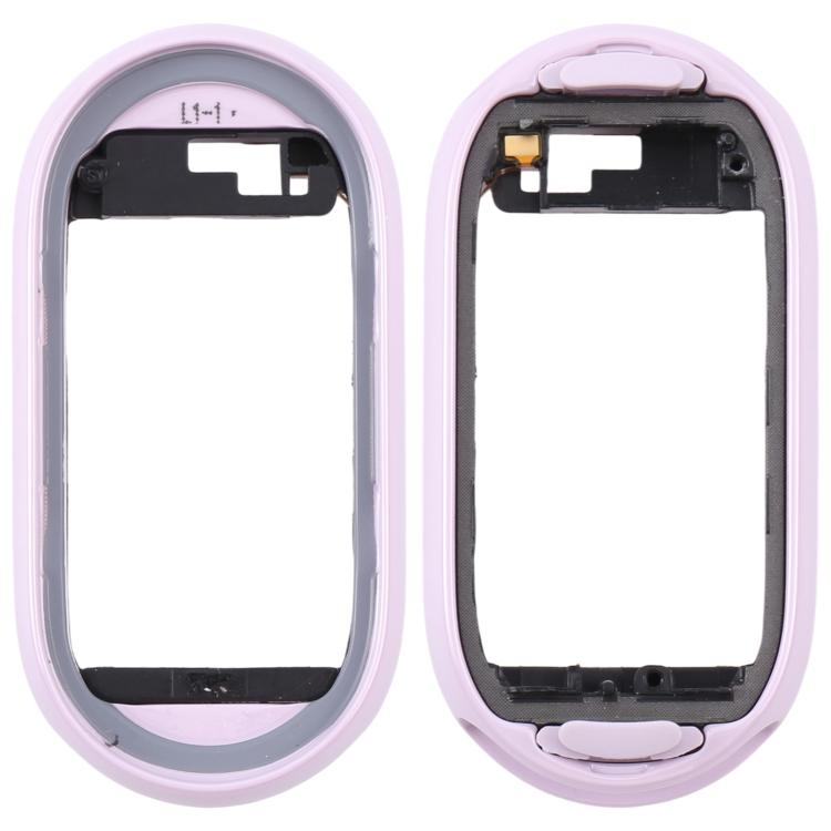 Cornice con schermo LCD originale e placca della ghiera in ceramica per Xiaomi Band 10, For Xiaomi Smart Band 10 Ceramic (Grey White), For Xiaomi Smart Band 10 Ceramic (Purple)