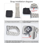 Cinturino metallo per Apple Watch 42 mm Silver