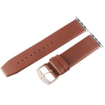 Cinturino in vera pelle per Apple Watch 42mm con fibbia spazzolat