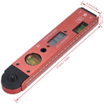 Misuratore angolare digitale con livella a bolla e display LCD - immagine 2