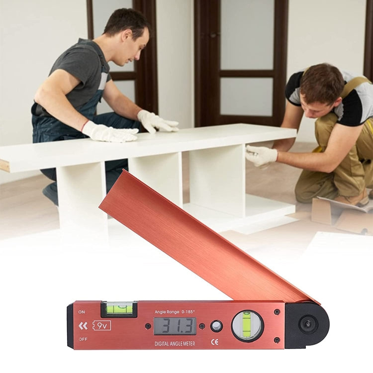 Misuratore angolare digitale con livella a bolla e display LCD - immagine 6