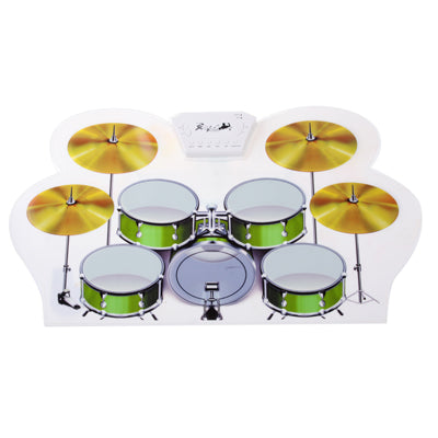 MD-1008 Kit di batteria morbida avvolgibile MIDI USB 2.0, dimensioni: 46 x 31 cm, Electronic Drum  MD-1008