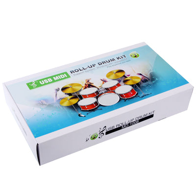 MD-1008 Kit di batteria morbida avvolgibile MIDI USB 2.0, dimensioni: 46 x 31 cm, Electronic Drum  MD-1008