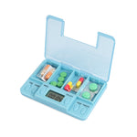 Promemoria portatile trasparente per pillole da viaggio