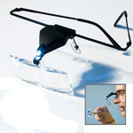 Lente d’ingrandimento con LED, 3 ingrandimenti e montatura nera