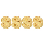 Cappucci universali per valvole pneumatici auto 8 mm 4 pz
