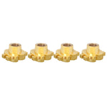 Cappucci universali per valvole pneumatici auto 8 mm 4 pz