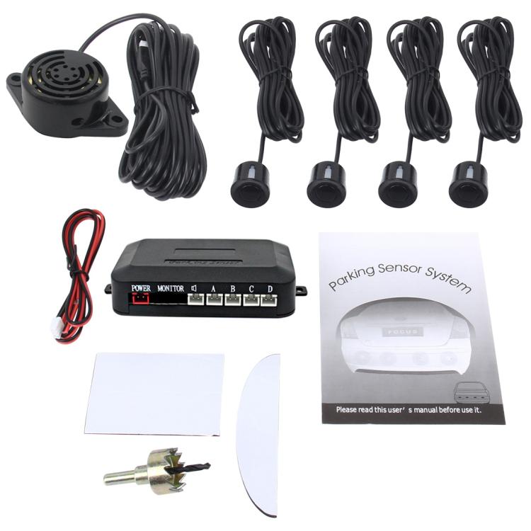 Kit sensori di parcheggio automatici con 4 sensori elettromagnetici nero 8055598010261 S-CAPS-0302 A1450
