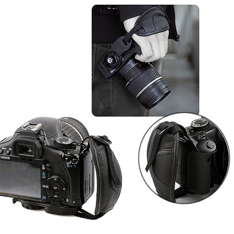 Impugnatura per fotocamera in pelle