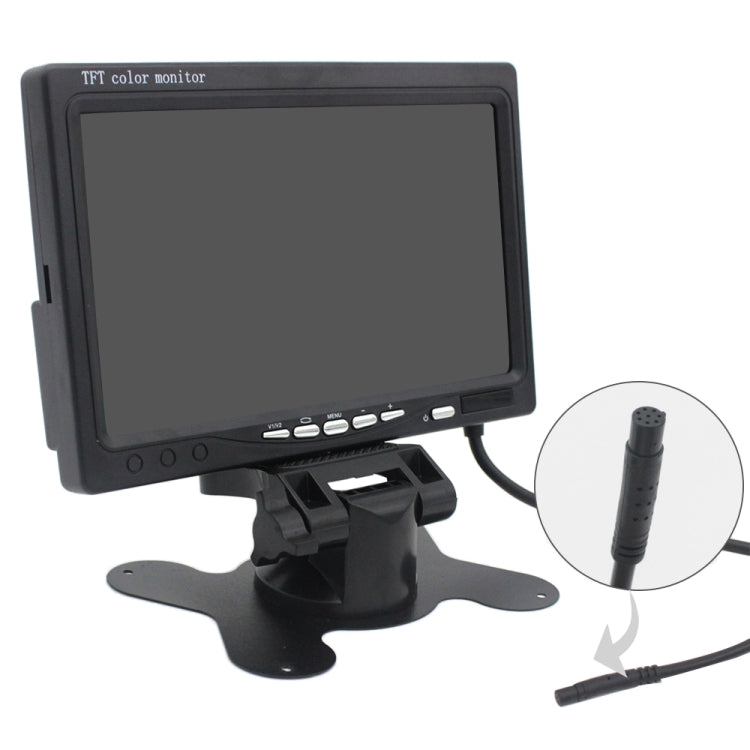 Monitor auto 7 pollici doppio ingresso video con telecomando
