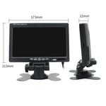 Monitor auto 7 pollici doppio ingresso video con telecomando