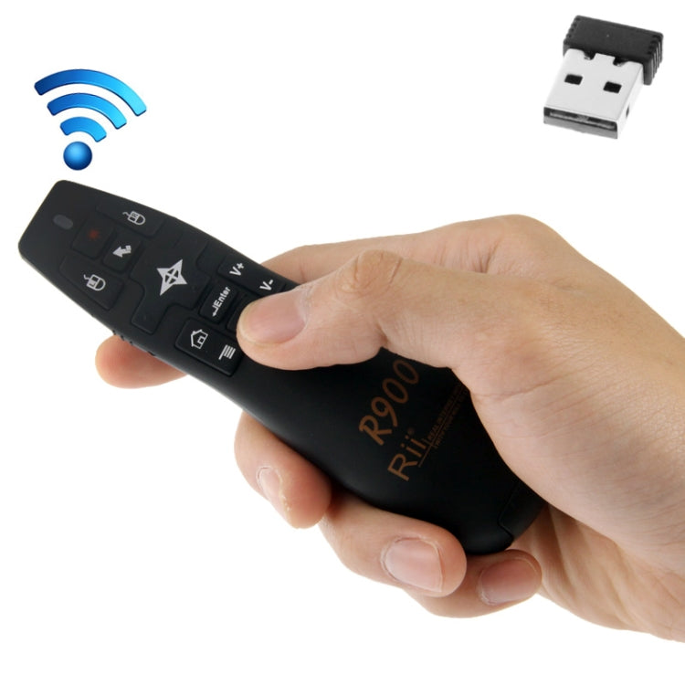 Presentatore wireless 2.4G con puntatore laser Rii R900