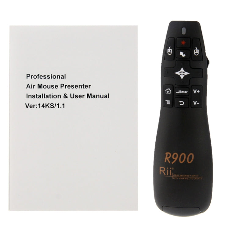 Presentatore wireless 2.4G con puntatore laser Rii R900