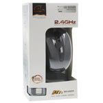 Mouse ottico wireless 2,4 GHz con ricevitore USB
