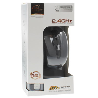 Mouse ottico wireless 2,4 GHz con ricevitore USB
