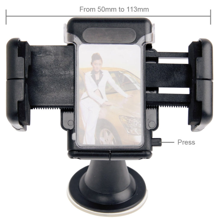 Supporto auto ventosa per smartphone 5,1-10,5 cm