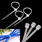 Fascette fermacavi in nylon 4mm x 250mm bianche 500 pezzi