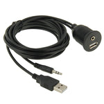 Cavo prolunga USB 2.0 e jack 3,5 mm maschio-femmina 2m