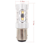 Lampadina LED 1157 BAY15D 50W luce bianca 6500K auto