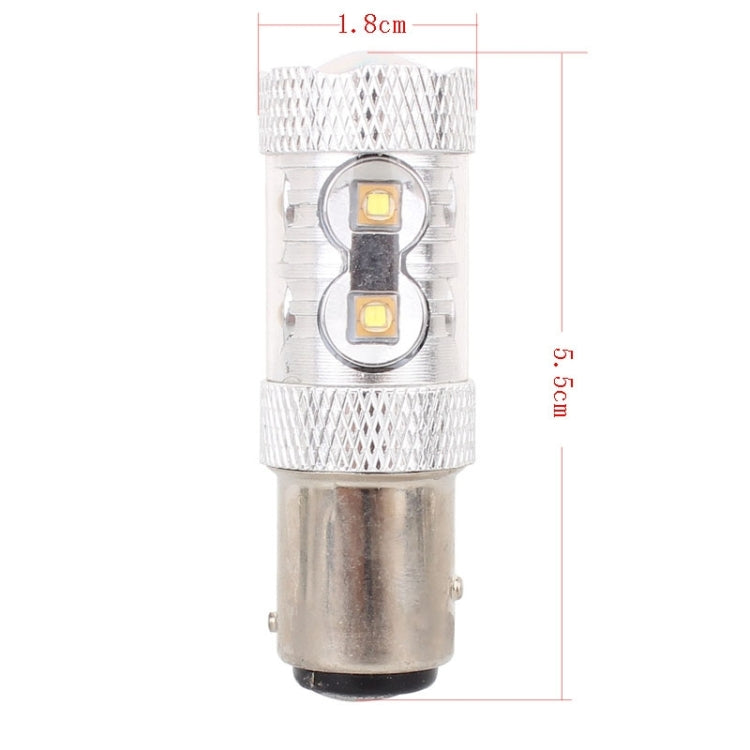 Lampadina LED 1157 BAY15D 50W luce bianca 6500K auto