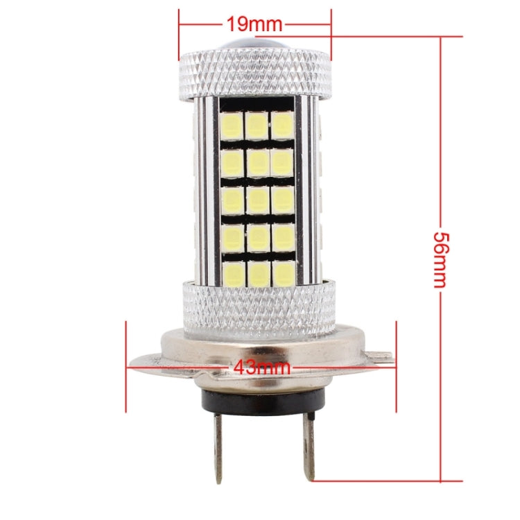 Fendinebbia auto H7 12,6W 66 LED luce bianca 6500K
