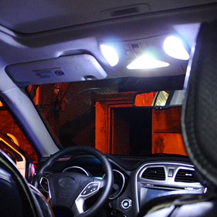 Lampadine LED auto 31 mm 6 LED luce bianca 12V