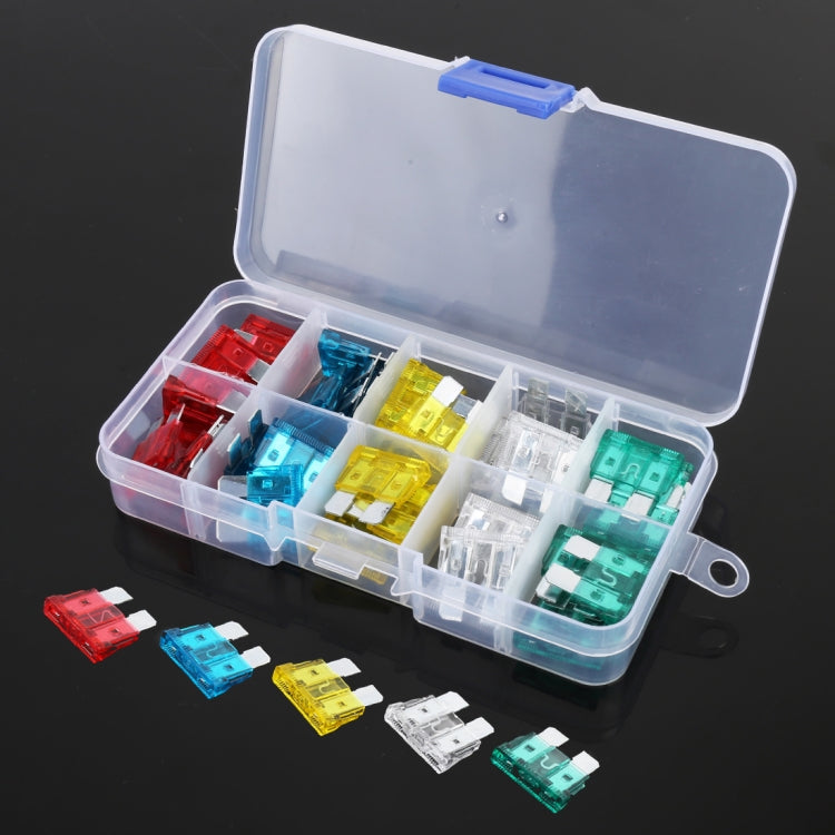 Set 50 fusibili a lama 10A-30A per autoveicoli