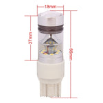 Lampadina LED T20 7443 100W 850LM per auto 12-24V