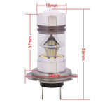 Lampadina LED H7 100W 850LM per fari auto DC 12-24V