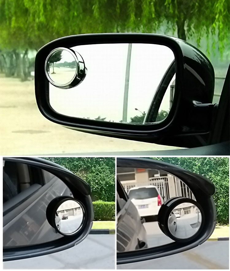 Specchio punto cieco auto rotondo diametro 5,6 cm 2 pezzi