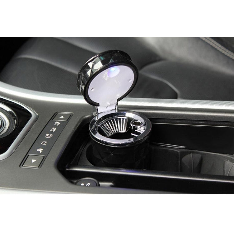 Posacenere per auto con luce LED e sfaccettature di diamante