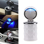 Posacenere per auto con luce LED e sfaccettature di diamante