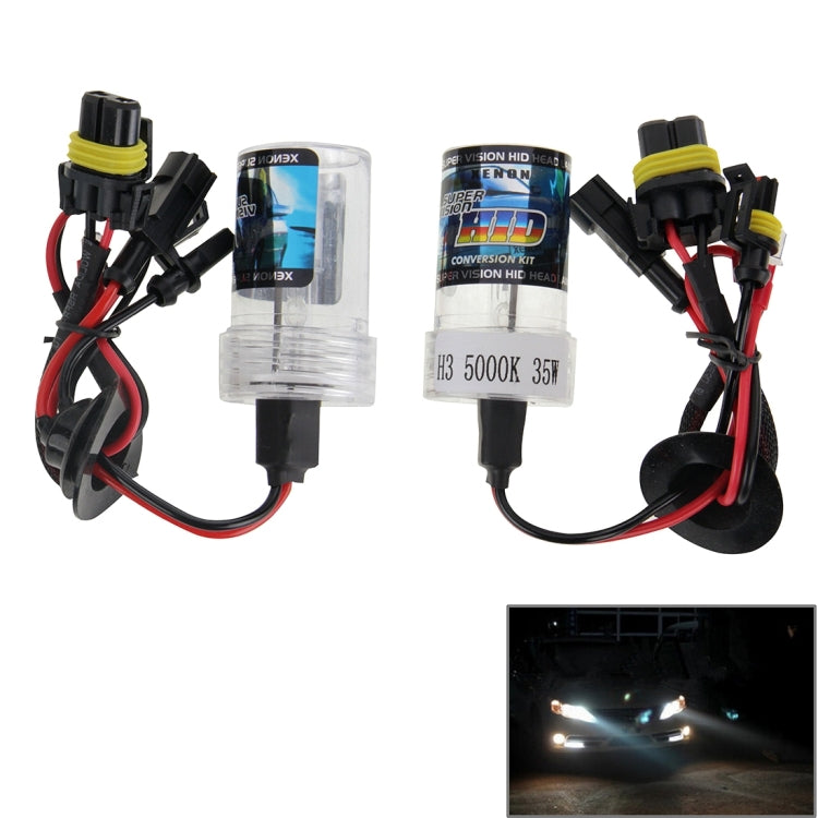 Lampada frontale Xenon HID 35W 6000K DC12V H3 doppia