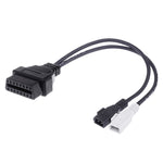 Cavo diagnostico OBDII 2x2 pin a 16 pin per Audi