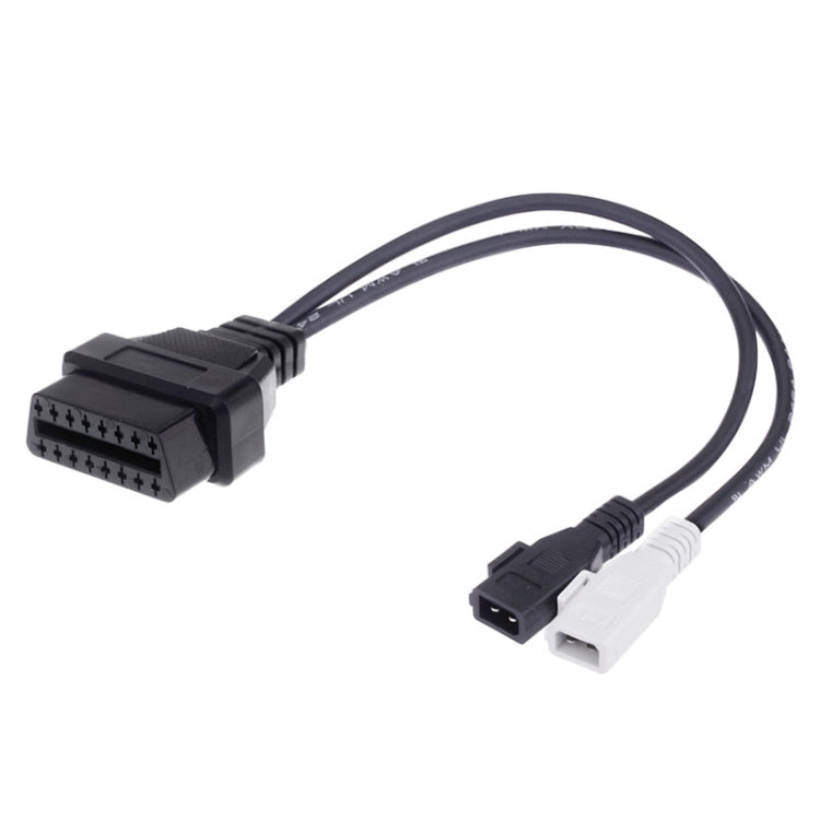 Cavo diagnostico OBDII 2x2 pin a 16 pin per Audi