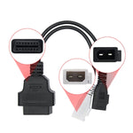 Cavo diagnostico OBDII 2x2 pin a 16 pin per Audi