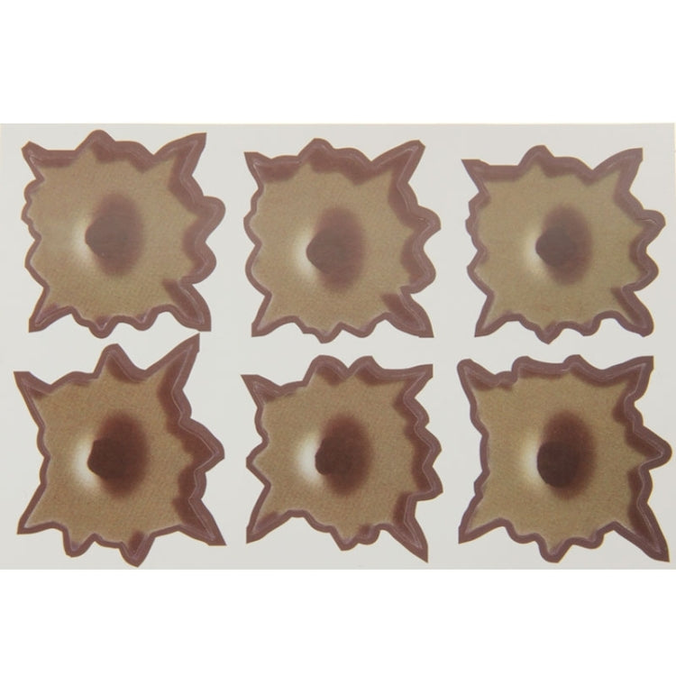 6 adesivi antigraffio decorativi fori proiettile auto 4x4 cm