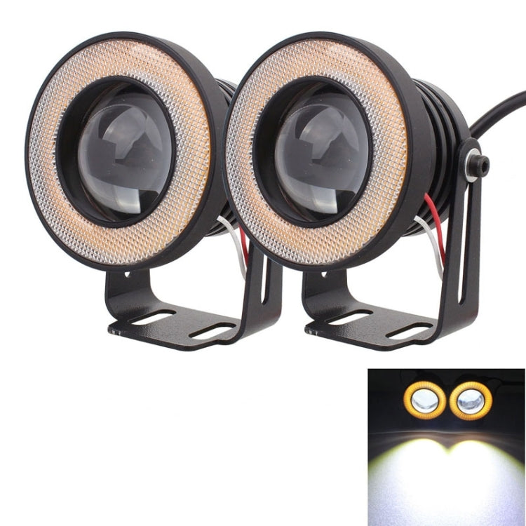 Set 2 LED Eagle Eye 2,5 pollici 10W 900LM bianco e giallo