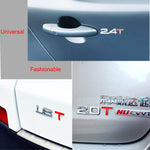 Adesivo 3D metallo cromato per auto spostamento gas 8,5x2,5 cm