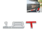 Adesivo 3D metallo cromato per auto spostamento gas 8,5x2,5 cm