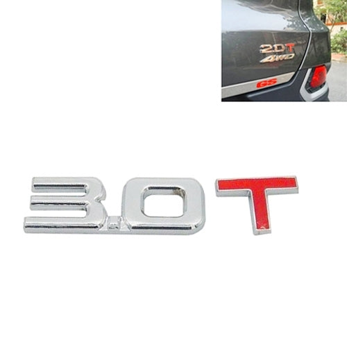 Adesivo 3D metallo cromato per auto spostamento gas 8,5x2,5 cm