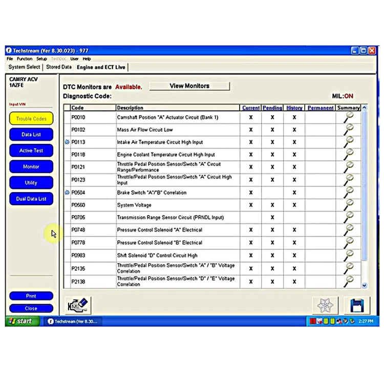 Cavo diagnostico Mini VCI J2534 per Toyota TIS Tech Stream