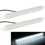 Luci di marcia diurna DRL 2x12 LED bianche impermeabili 12V