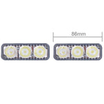 2 pezzi LED fendinebbia 9W 6500K 540LM per auto 12-24V