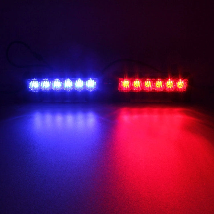 Luci LED di emergenza 6 pollici 18W rosso blu bianco