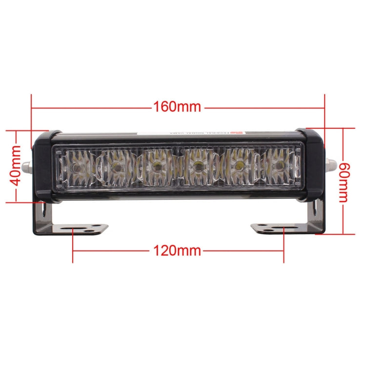Luci LED di emergenza 6 pollici 18W rosso blu bianco