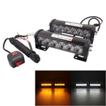 Set 2 Luci LED Flash Emergenza Auto 6 LED 18W 12V
