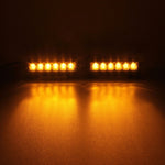 Set 2 Luci LED Flash Emergenza Auto 6 LED 18W 12V