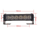 Set 2 Luci LED Flash Emergenza Auto 6 LED 18W 12V