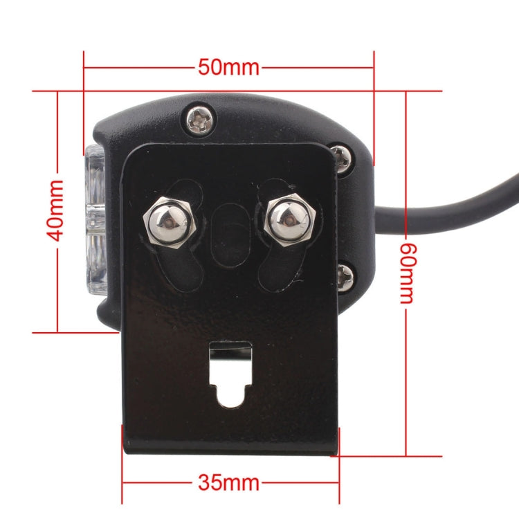 Set 2 Luci LED Flash Emergenza Auto 6 LED 18W 12V